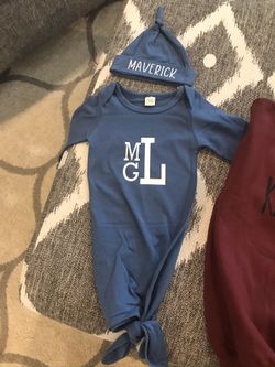 Personalized onesie n hat