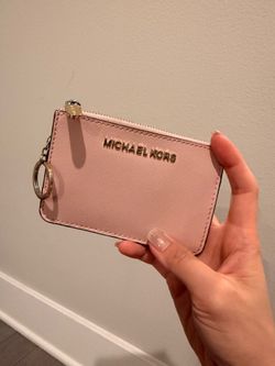 Michael Kors- Travel slim wallet/ Coin purse/ ID Card holder-light  pink