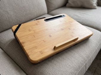 Bamboo Lap Desk with Phone Slot