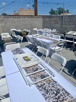 Chairs and tables