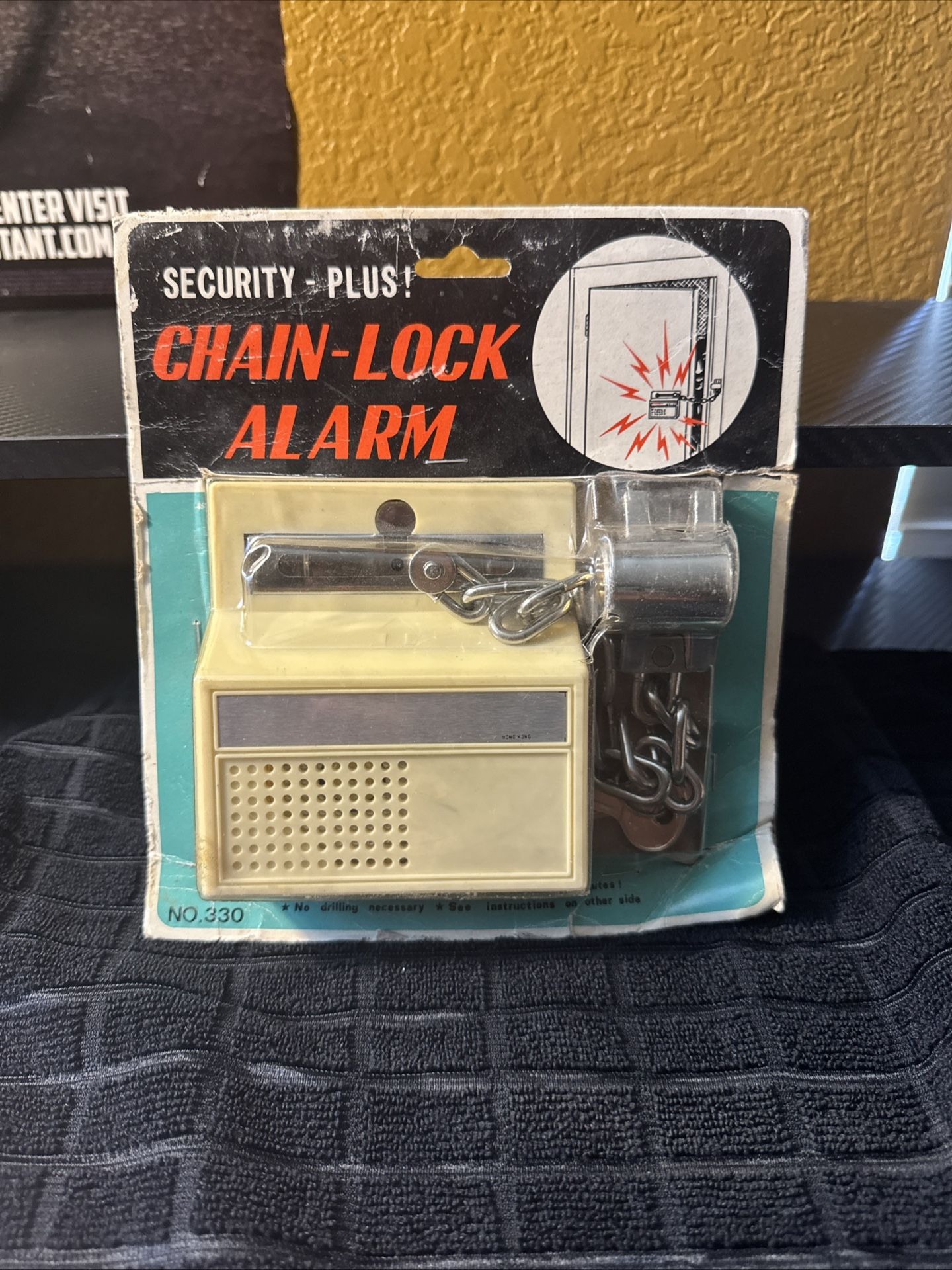 Vintage Chain Burglar Alarm Protection for Doors Windows - New Old Stock
