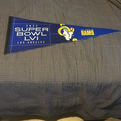 2022 Los Angeles Rams banner super bowl