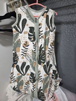 Baby Sleep Sack Tropical Leaf Print