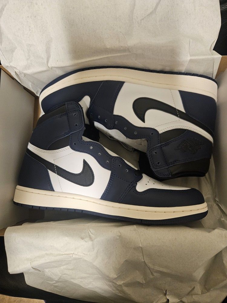 Nike Jordan 1 High Og Navy Blue (Size 10) Brand New With Box $160