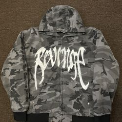 Revenge Camo Denim Hoodie 