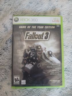 Fallout 3 game of the year cib xbox 360 game