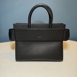 GIVENCHY Grained Small Horizon Satchel Black