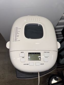 White Digital Bread Maker Machine