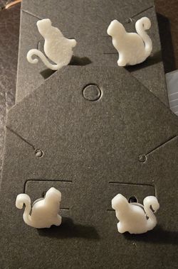 Mini Cat Earrings Set