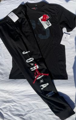 Jordan Boys Youth 2pc Warmer Bottom & Tee Set- XL