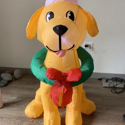 Inflatable Christmas Dog