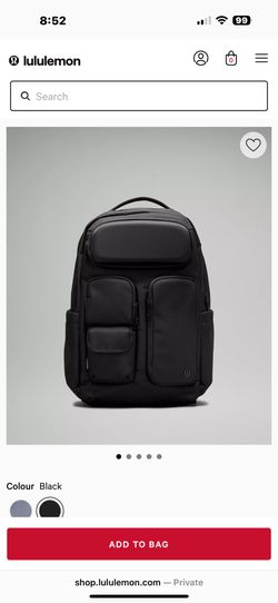 Lululemon Cruiser Backpack 23L Water Repellant 