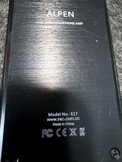 FiiO E17 Alpen USB DAC / Headphone Amplifier