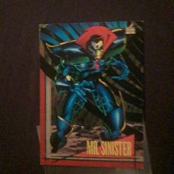 Marvel 1993 Skybox Mr. Sinister Factory Ink Out/misprint