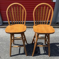 2” Wood Bar Stools
