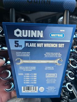 Quinn Flate Nut Wrench Set