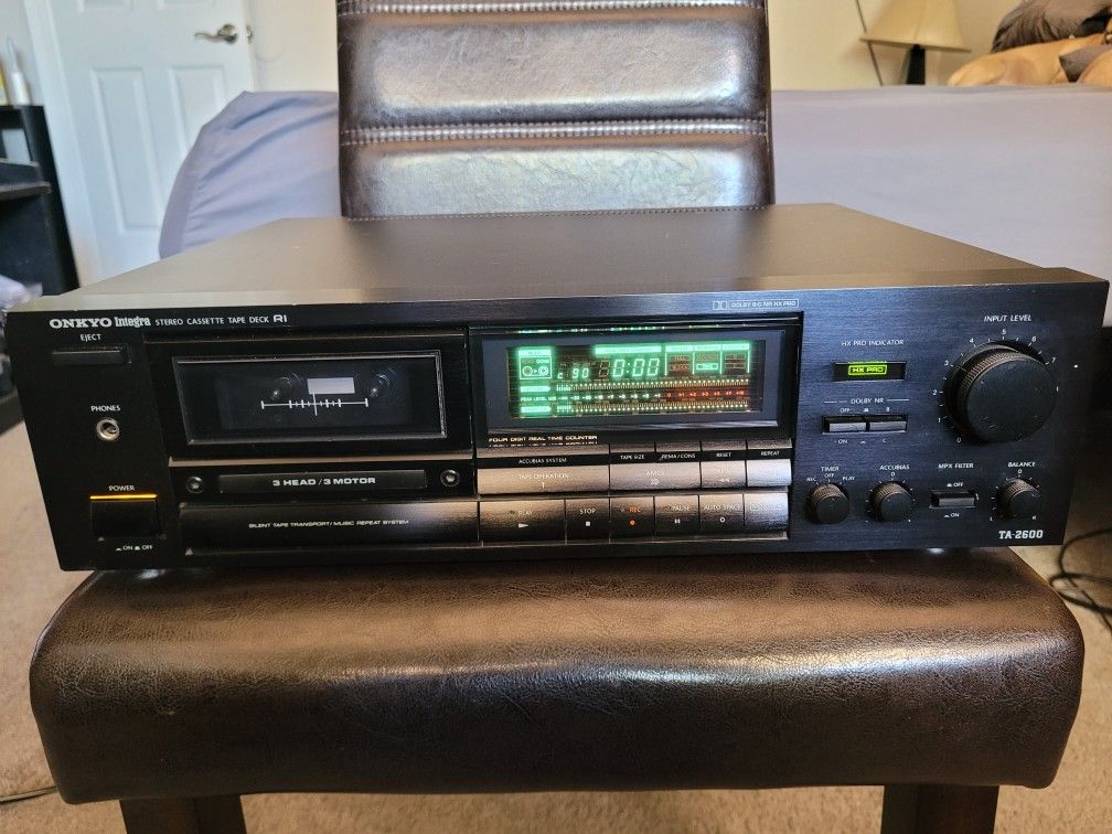 3 Head Tape Deck- Onkyo TA-2600