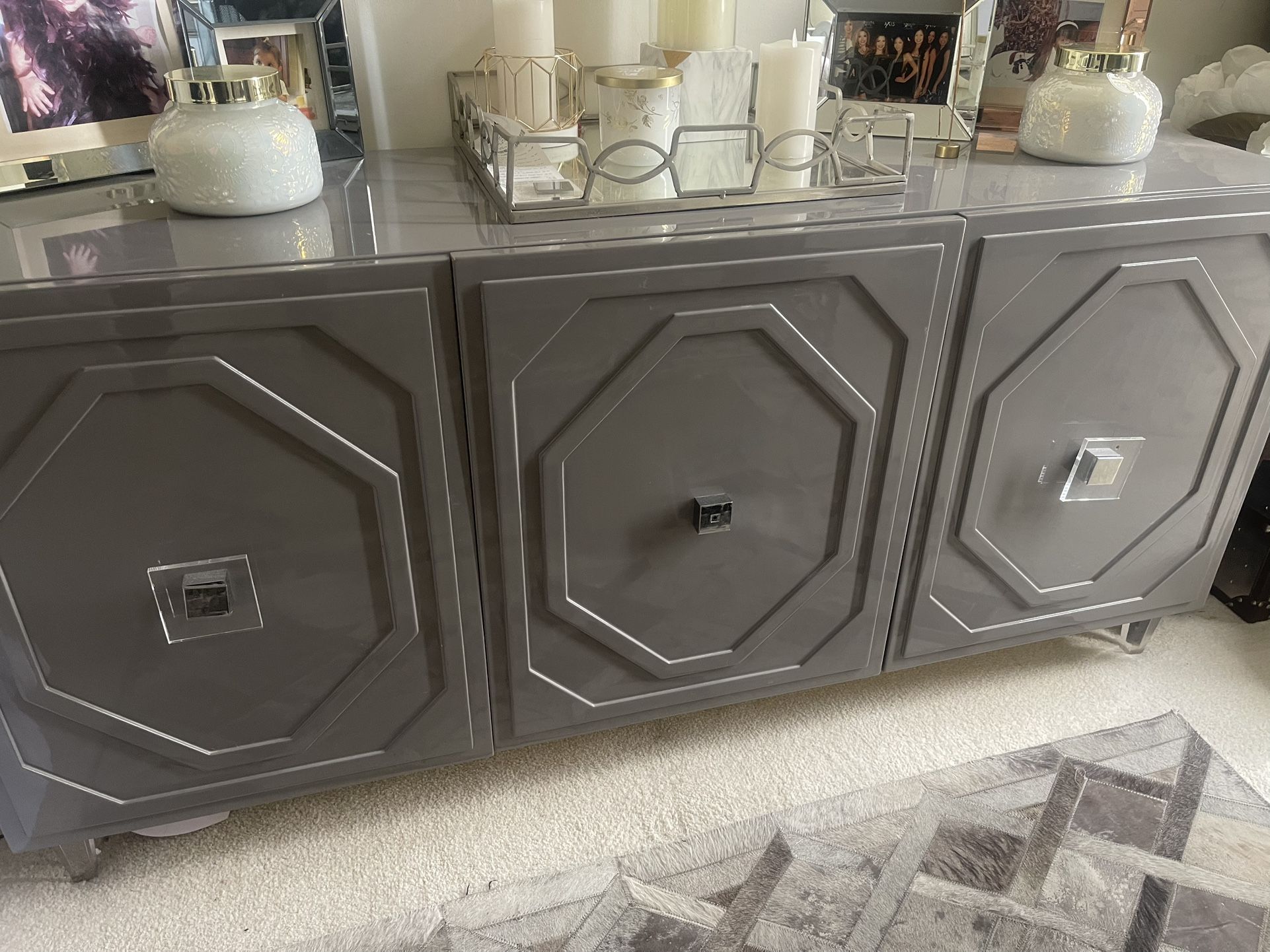 Grey Credenza Dresser