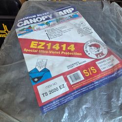PTM Premium Silver Canopy Tarp 20x20