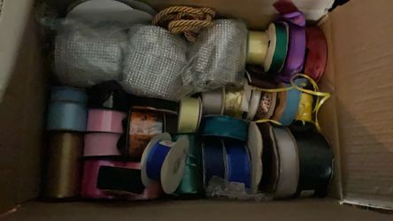 Box Of Colorful Ribbons