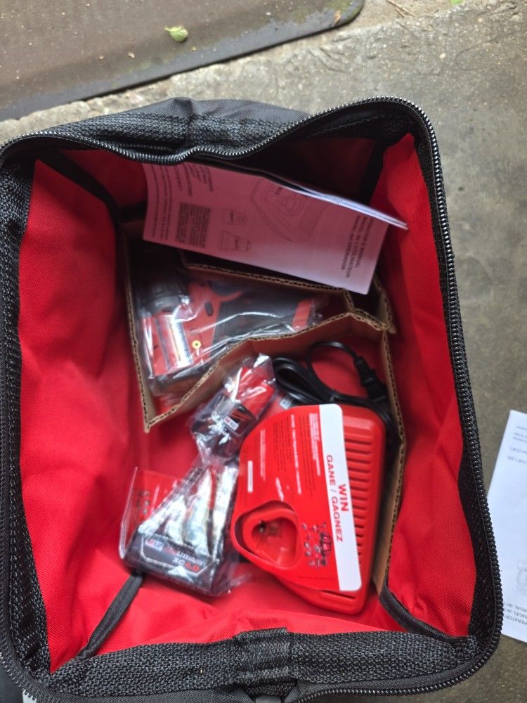 Milwaukee M12 Hammer Drill And Batterys