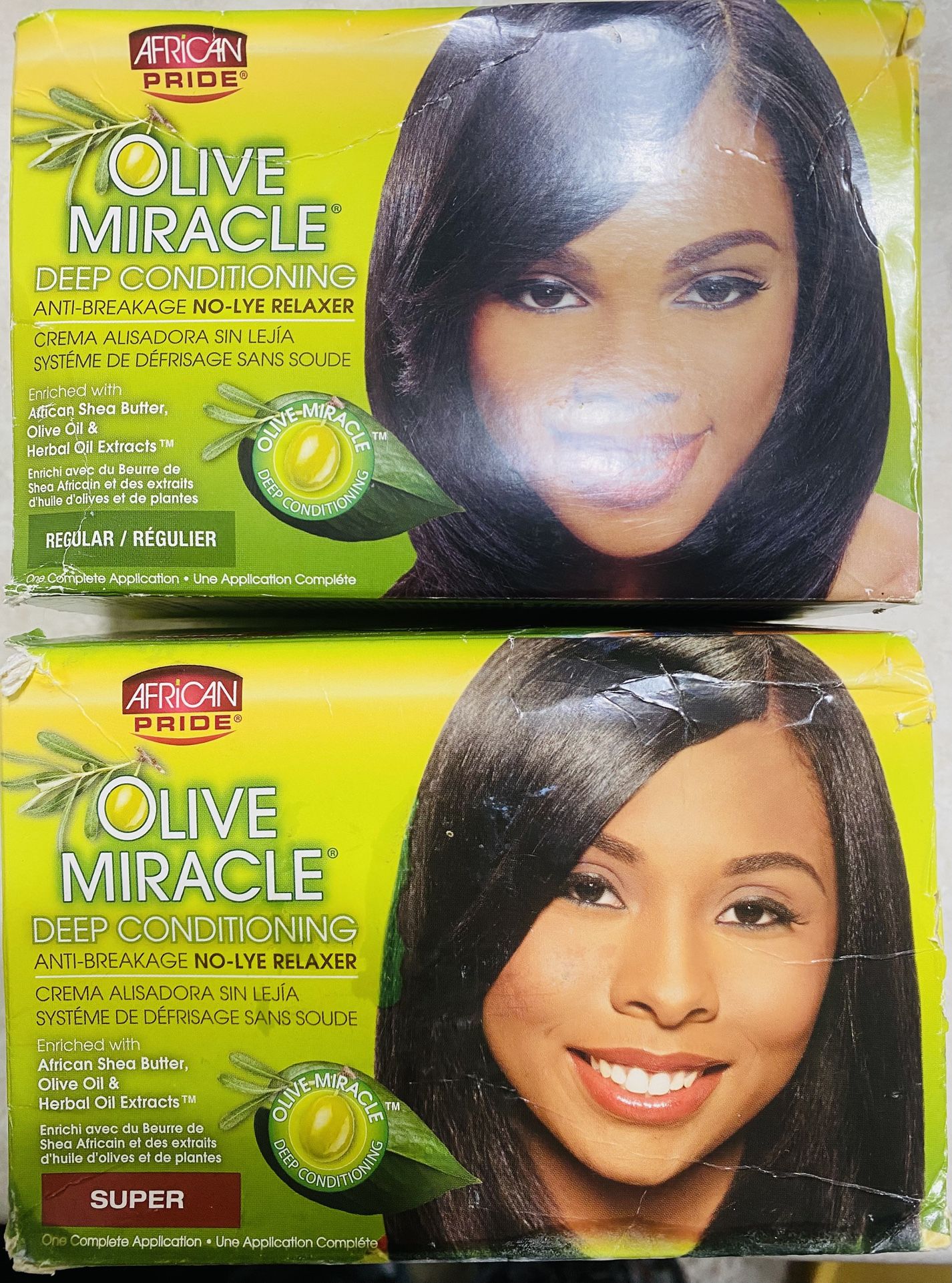 Olive Miracle No Lye Relaxer (2 Boxes for $5 New Unopened!)