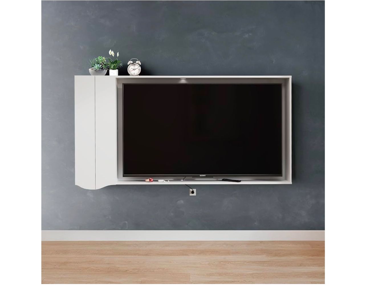 Brand New In The Box Pmnianhua Floating TV Frame for 75 inch Wall Mounted TV83'' Floating TV Wall PanelWall Mounted Entertainment CenterTV Wall Mo