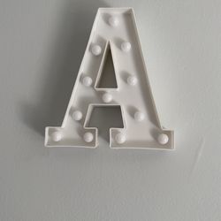 “A” LED Sign