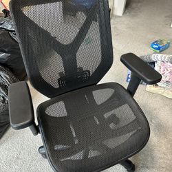 Black mesh office chair