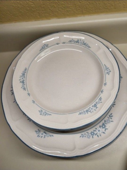 Brickoven Stoneware Vinyard 9 Plates Dishes ... 4 Dinner And 5 Salad Plates