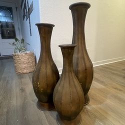 Metal House Decor Vases