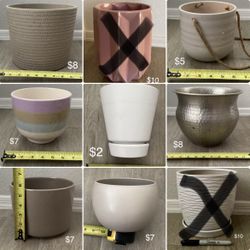 Tons of Plant Pots Planters Various Sizes Unique Modern