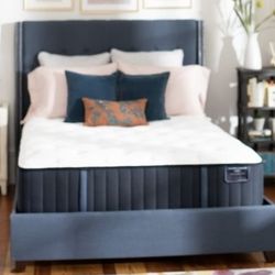King Size Mattress Stearns & Foster 12” Inches Thick Wrapped in Plastic Direct From Factory Same Day Delivery  