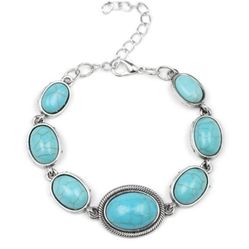 Nice Stonework Blue Bracelet 