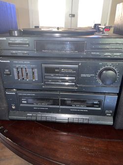 Panasonic record/cassette/radio player
