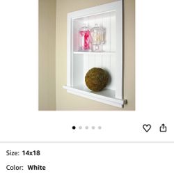 Fox Hollow Furnishings 14x18 Aiden Recessed Wall Niche Medicine Cabinet Replacement, in The Wall Bathroom Cabinet Insert Shelf/Shelves, Made in North 