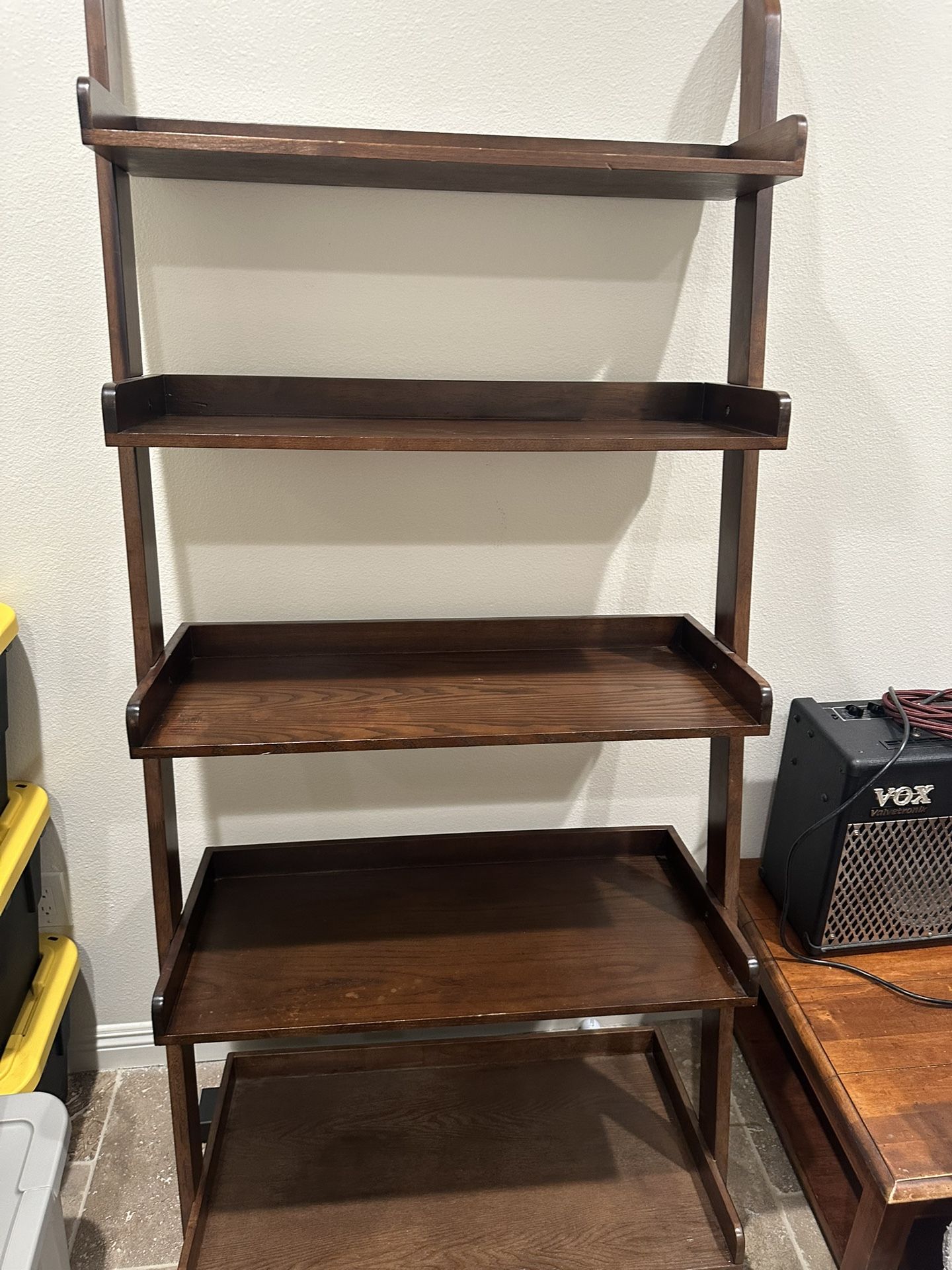 Mid Century Leaning Ladder Shelf