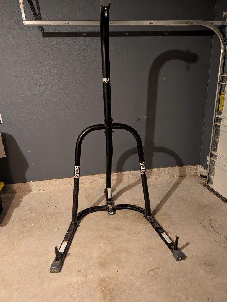 Black Everlast Punching Bag Stand