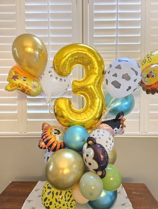 balloon number tower For Birthday
