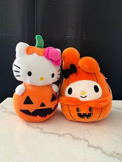 Hello Kitty & My Melody Squishmallow Halloween Plushes