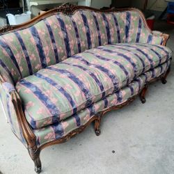 Upholstered antique couch - $1,200