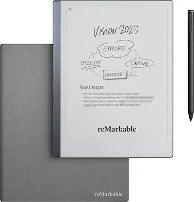 reMarkable - 2 - 10.3” Paper Tablet with Marker Plus and Polymer Weave Book Folio
