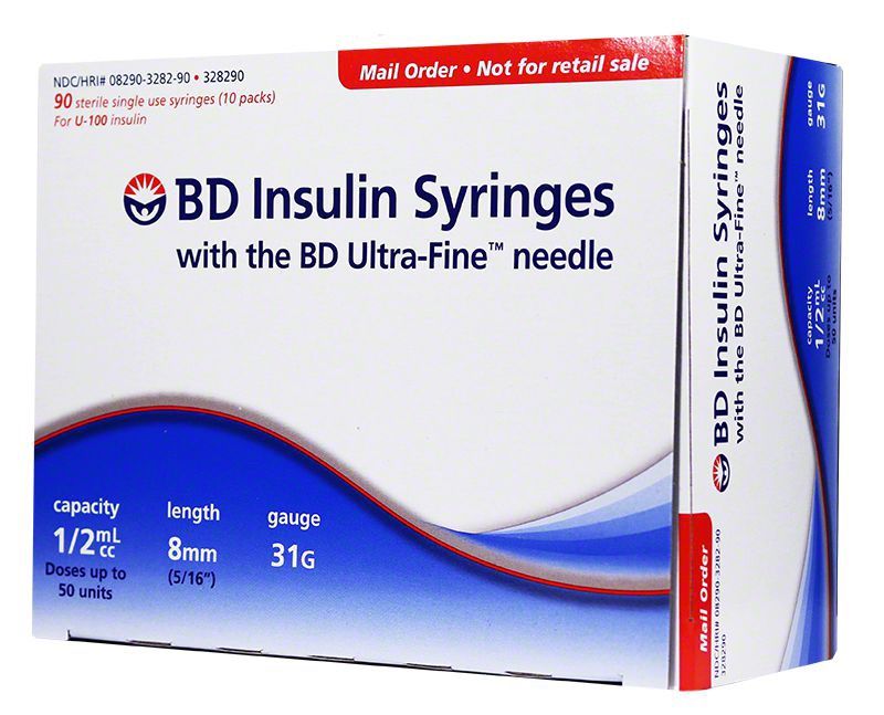 BD Insulin Syringes 31 G