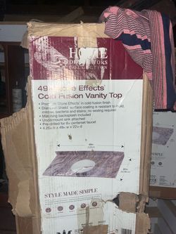 Home Decorators 49in Stone Effects Cold Fusion Vanity Top