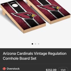 BRAND NEW- Arizona cardinals Cornhole Board Set
