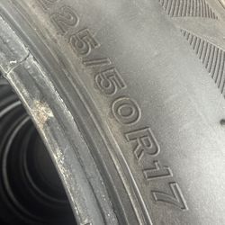 Honda Accord 225/50/17 (2 Tires) $60.00/ Each / Bridgestone 