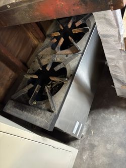 2 Burners, 23 Tips Jet Burner Stock Pot ( Total 250,00 BTU)