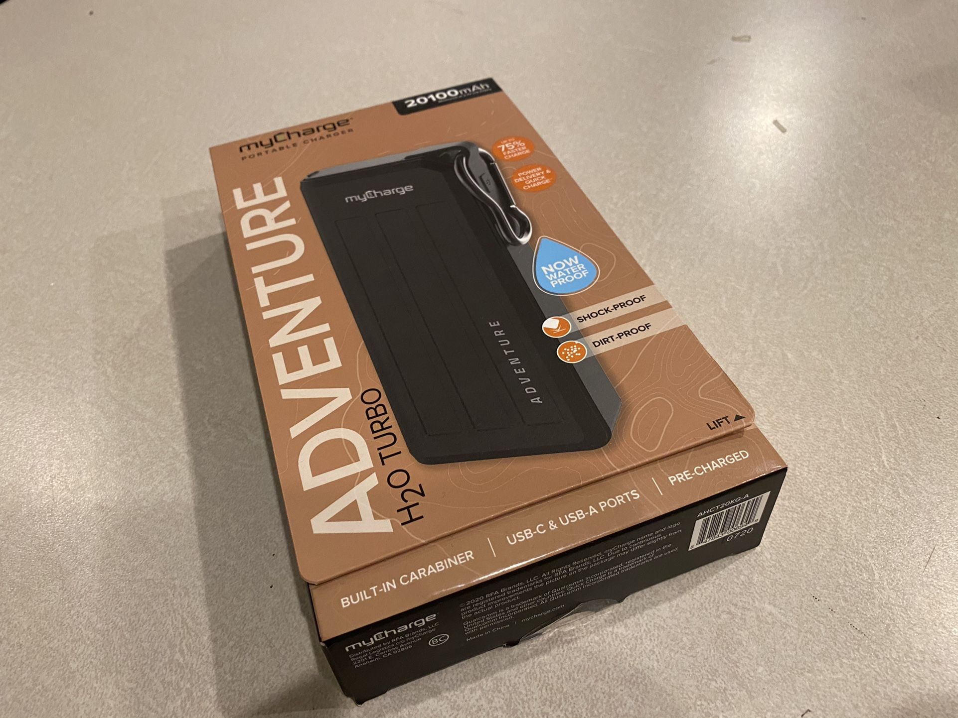 MyCharge Adventure H2O Turbo Portable Charger 20100mAh