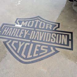 Metal Art Harley Wall Display
