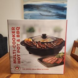 NEW IN BOX Chef's Counter Multi-Cooker Hot Pot & BBQ  (SE San Diego)